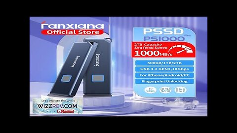 Fanxiang PS1000 Pro 10Gbps Portable Solid State Drive Fingerprint Unlocking External Review