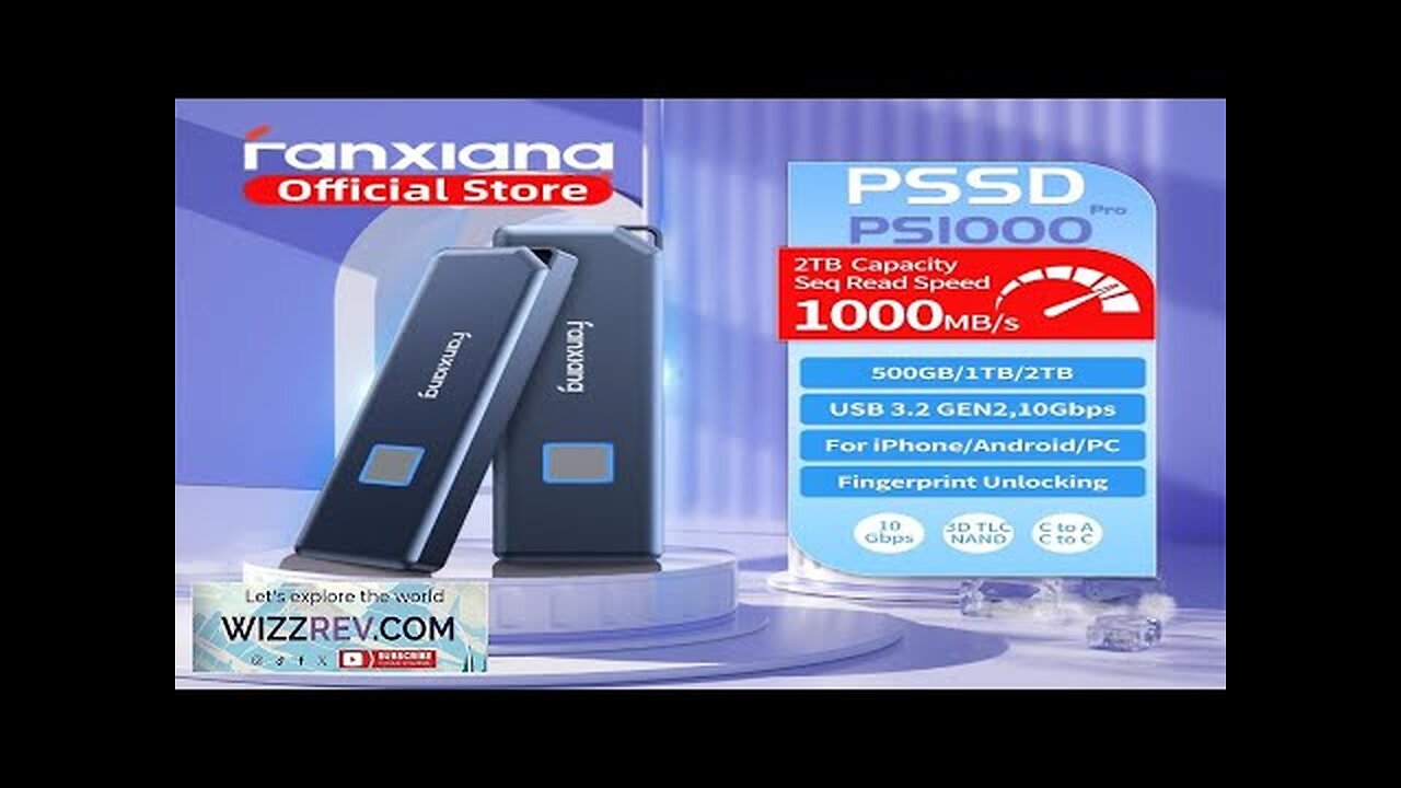 Fanxiang PS1000 Pro 10Gbps Portable Solid State Drive Fingerprint Unlocking External Review