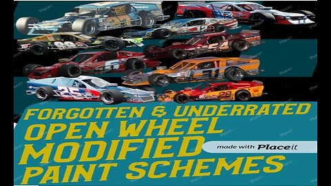 Forgotten & Underrated Open Wheel Modified Paint Schemes