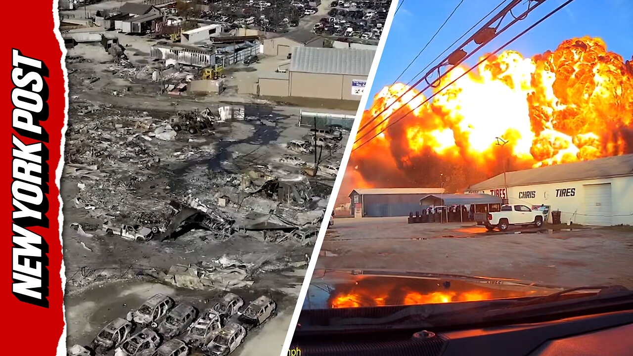 Drone footage reveals fiery wreckage after deadly Louisville plane crash
