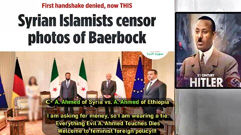 Handshakegate in Syria: Jihadist in Tie Ahmed Snubs The Disgraced 'Feminist' German Foreign Minister