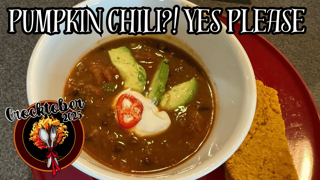 Slow Cooker Pumpkin Chili 🍂 A Cozy Fall Favorite | Crocktober Collab