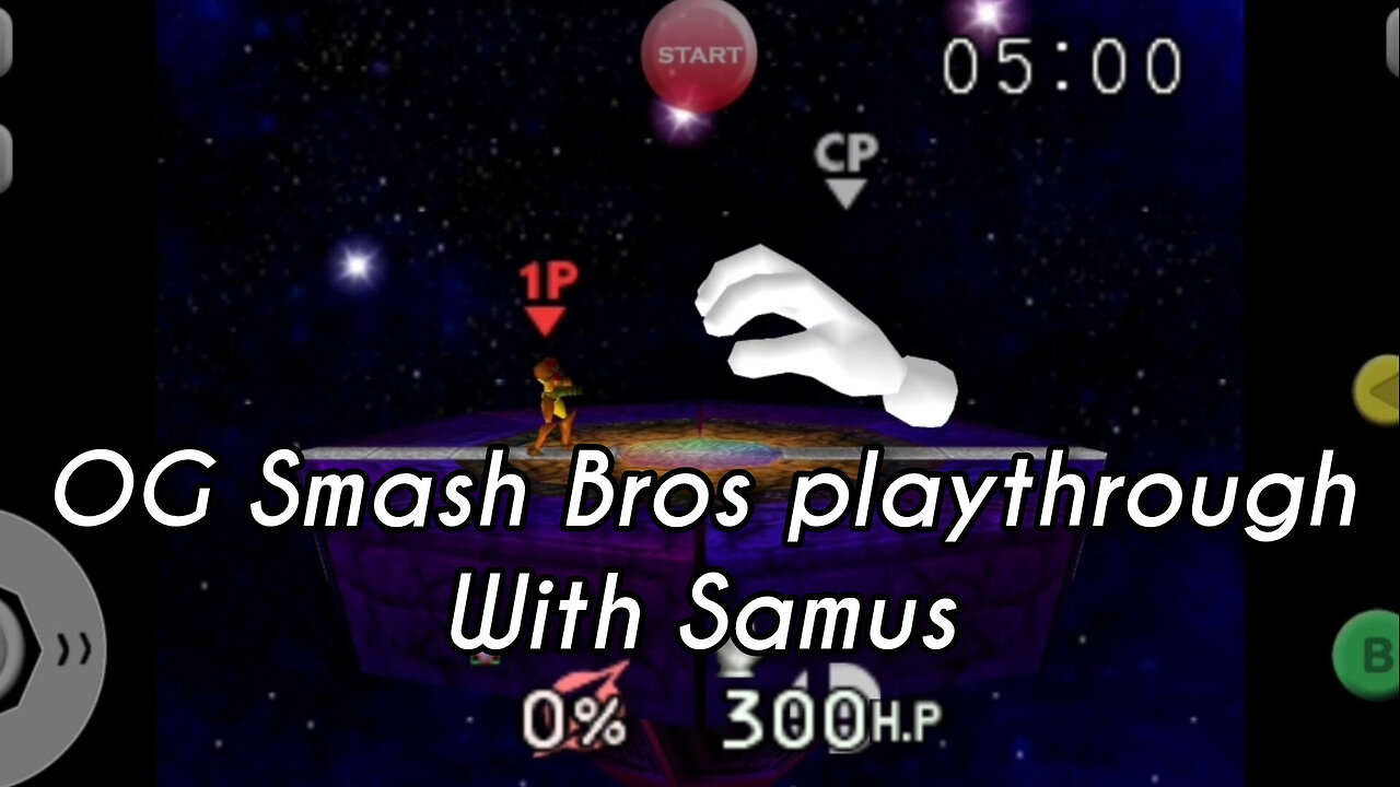 OG Smash Bros playthrough with Samus at 1.5 speed