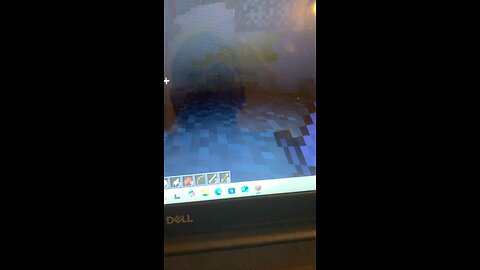 Playing Minecraft