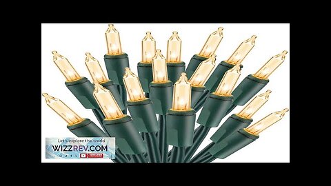 Christmas Lights 21.63ft 100 Count Incandescent Clear Christmas Lights UL Certified Review