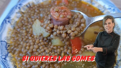 ¡Así se hacen unas LENTEJAS PERFECTAS! 😍🥄 Tradicionales y Sabrosas