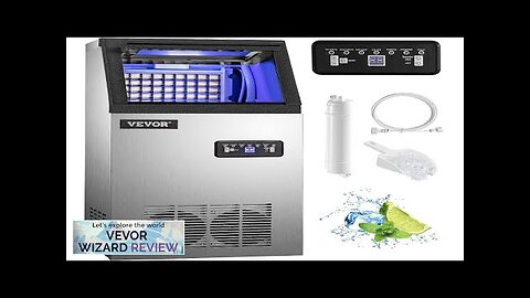 VEVOR Commercial Ice Maker Machine 100lbs/24h Stainless Steel Under Counter Ice Maker Review