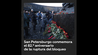 San Petersburgo conmemora el 82.º aniversario de la ruptura del sitio de Leningrado