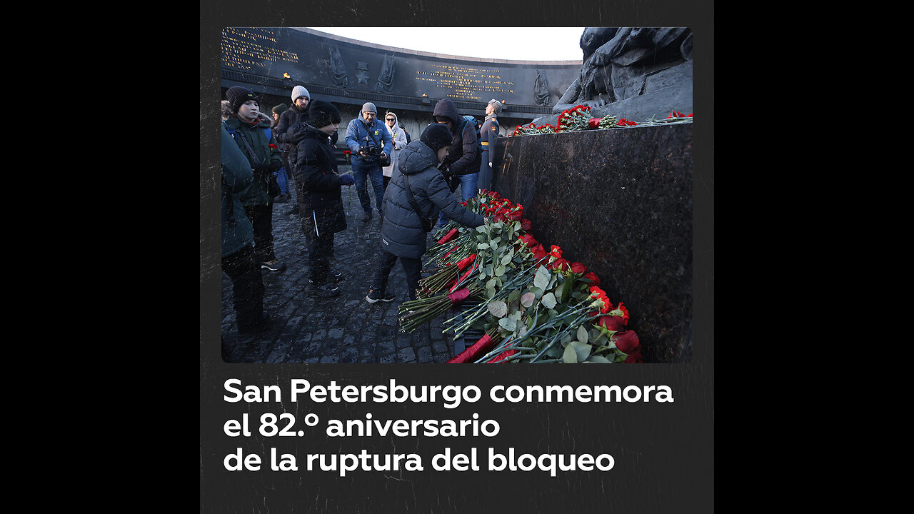 San Petersburgo conmemora el 82.º aniversario de la ruptura del sitio de Leningrado