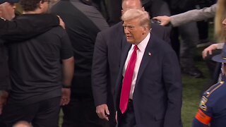 President Trump is in attendance for Super Bowl LIX