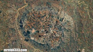 Location of what looks like an 8 mile wide "ancient tree stump" - super massive