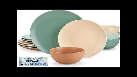 vancasso Sabine Dinnerware Sets Plates and Bowls Sets for 4 Microwave Review