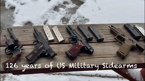 126 years of military sidearms! M&P .38 special, 1911, M9, and M17