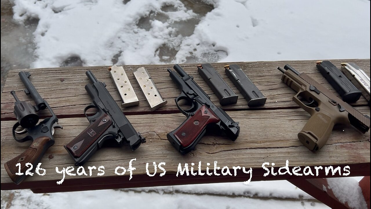 126 years of military sidearms! M&P .38 special, 1911, M9, and M17
