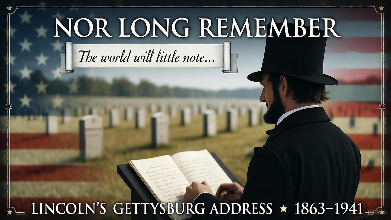 Nor Long Remember - The Story Behind Lincoln's Gettysburg Address (1941)