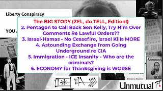 Liberty Conspiracy LIVE 11-24-25 Zelinsky Agrees? US Venezuela, Thanksgiving COST