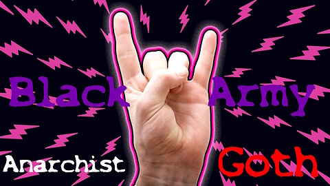 Anarchist & Goth Girl Black Army Alliance Ⓐ🤘⛤⃝