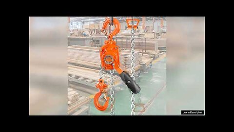 VEVOR Manual Lever Chain Hoist 1/2 Ton 1100 lbs Capacity 10 FT Review