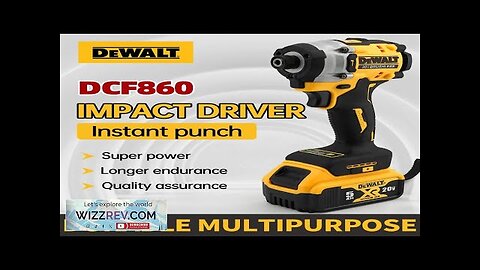 DEWALT DCF860 20V Compact Brushless Cordless Premium Impact Driver 282NM Electric Drill Review