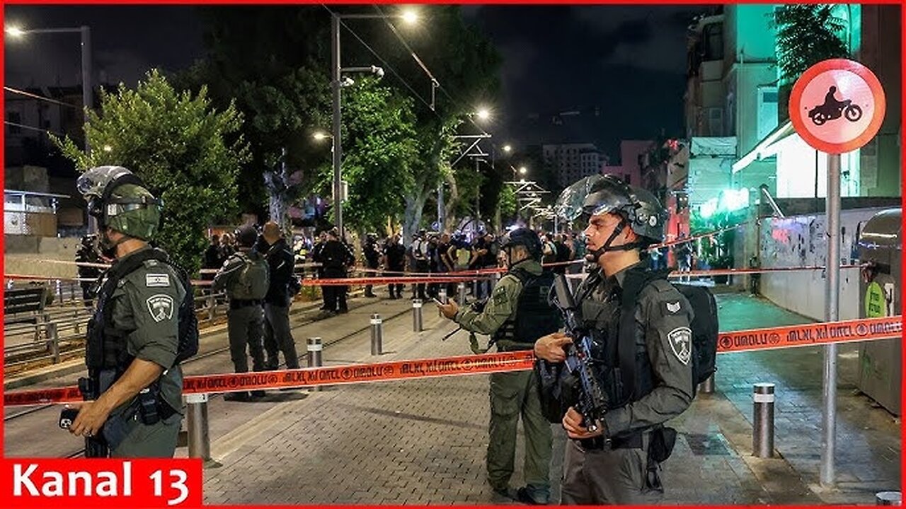 Live from scene of what Israel says was stabbing attack in Tel Aviv that injured one person