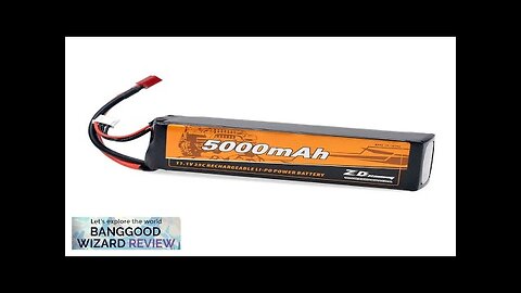 ZD Racing 11.1V 5000mAh 35C 3S Lipo Battery T Plug for 9116 Review