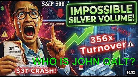 1 MIN AGO: Silver ETF Volume Just Beat S&P 500 (Liquidity Trap). Abnormal Silver Volume