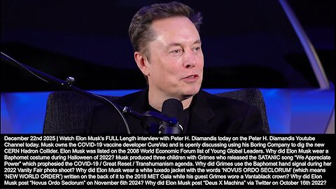 Universal High Income | "Have Universal High Income & Social Unrest. That Is My Prediction. Saving for Retirement Will Be Irrelevant...Government Can't React to the AI. Government Can Just Issue People Money." - Musk (12/22/25)