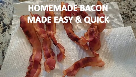 Homemade Bacon Made Easy & Quick