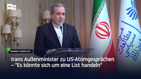 Irans Außenminister zu US-Atomgesprächen: Wir sind ein Volk der Diplomatie, aber auch des Krieges