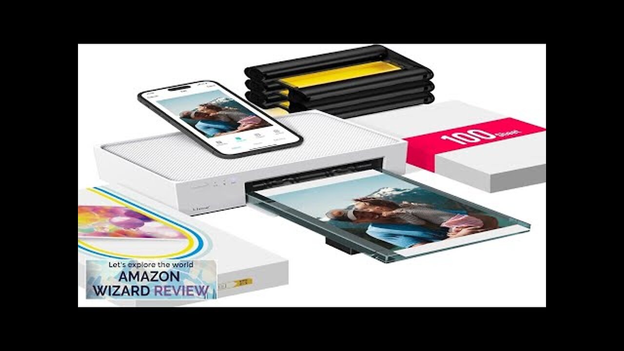 Liene 4x6'' Photo Printer Phone Printer 100 Sheets & 3 Cartridges Full-Color Review