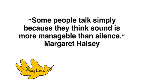 Some people talk ...
