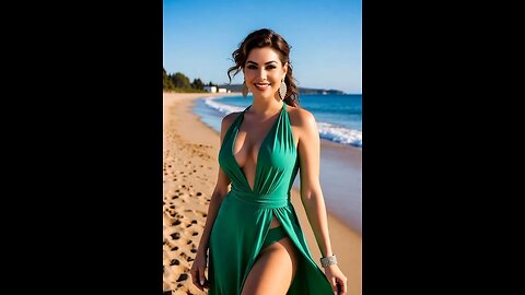 Green Beach Dress