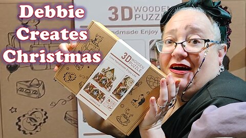 3D Christmas Wooden Clock Puzzle - Build Create and Review