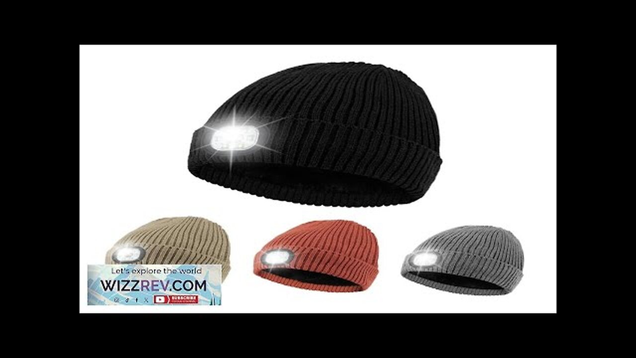 Unisex Beanie Fleece Lined LED Beanie with Light and USB Rechargeable Hands Review