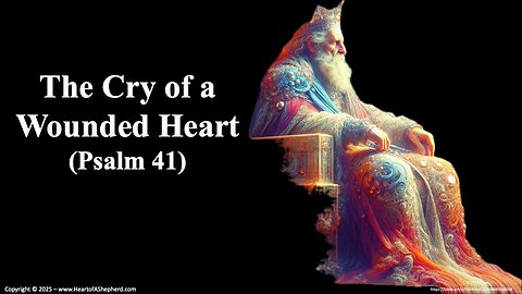 The Cry of a Wounded Heart (Psalm 41), a daily Bible study from www.HeartofAShepherd.com