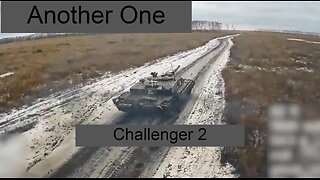 Another British Challenger 2 tank destroyed in the Kursk region of Russia..