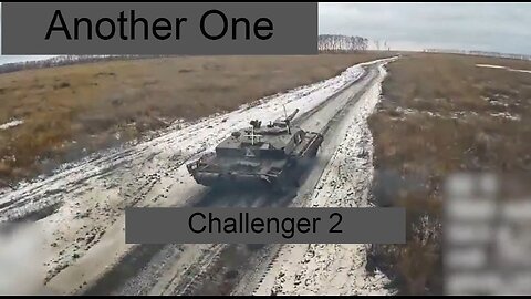 Another British Challenger 2 tank destroyed in the Kursk region of Russia..