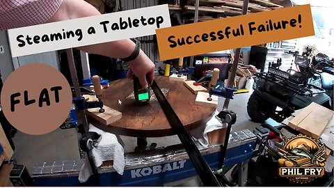 Flattening My Table Top With Steam