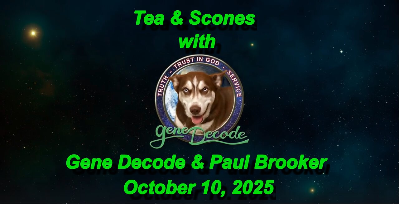 TEA & SCONES WITH GENE DECODE & PAUL BROOKER - 10TH OCTOBER
