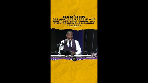@mr_camron Get away from people who don’t see your vision