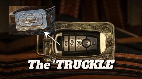 Cool FORD 50th Anniversary FOB Belt Buckle "the TRUCKLE"