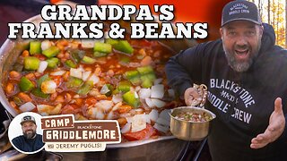 Franks and Beans on the Blackstone Camping Griddle