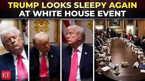 Trump’s second ‘sleepy moment’ in a month caught at White House event