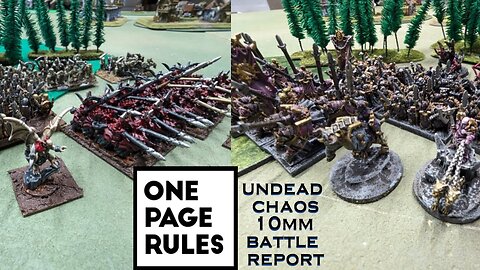 Age of Fantasy Regiments in 10mm Chaos vs Undead