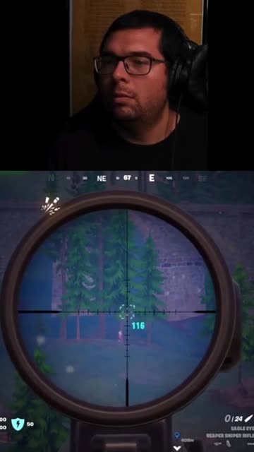 What bullet drop? Long Fortnite shot.