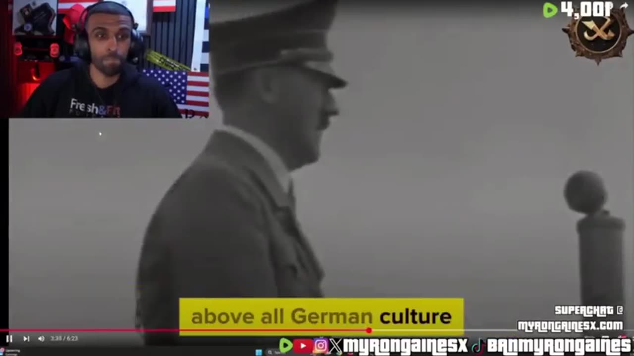 Myron Gaines Reacts to Hitler’s Speech About Jews