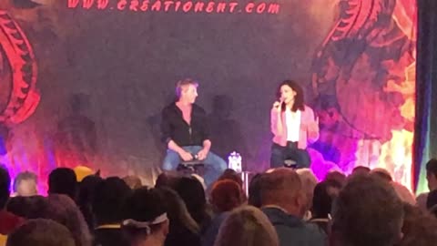 Johnny and Carmen at the Cobra Kai con