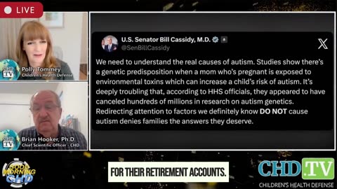 Is Senator Bill Cassidy financially motivated to push vaccines?
