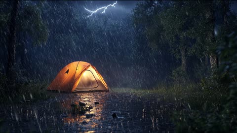 Rain and Thunder Sounds | Therapy for Sleep, Study, and Relaxation