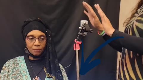 Trained Reiki Master channels her healing energy, recorded with a special camera